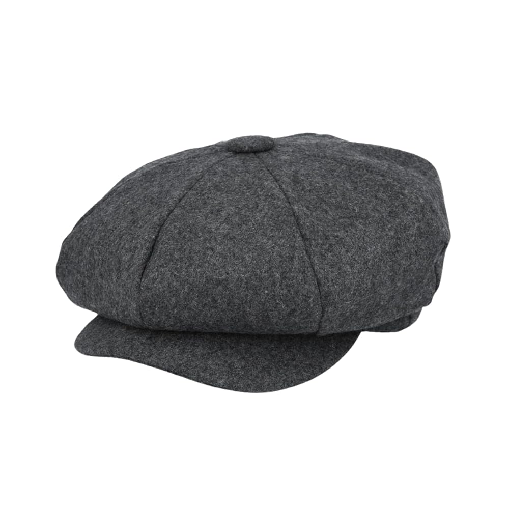 帽子 NEW YORK HAT Wool Big Apple Big Apple Men's Oversize 100% Wool 8 Panel Applejack Newsboy